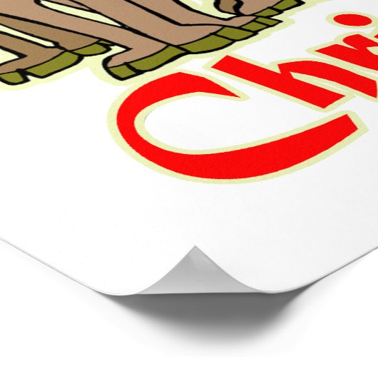 Poster Joyeux Christmoose (Coin)