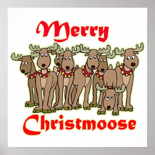 Poster Joyeux Christmoose (Devant)