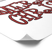 Poster Joyeux Christmouse avec l'arbre (Coin)