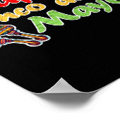 Poster Joyeux cinco de mayo drôle célébration mexique (Coin)