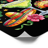 Poster Joyeux Cinco De Mayo Fiesta Parti Mexicain Hommes (Coin)