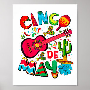 Poster Joyeux Cinco De Mayo Hommes Femmes Enfants 5 De Ma
