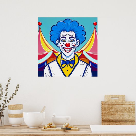 Poster Joyeux Clown (Cuisine)