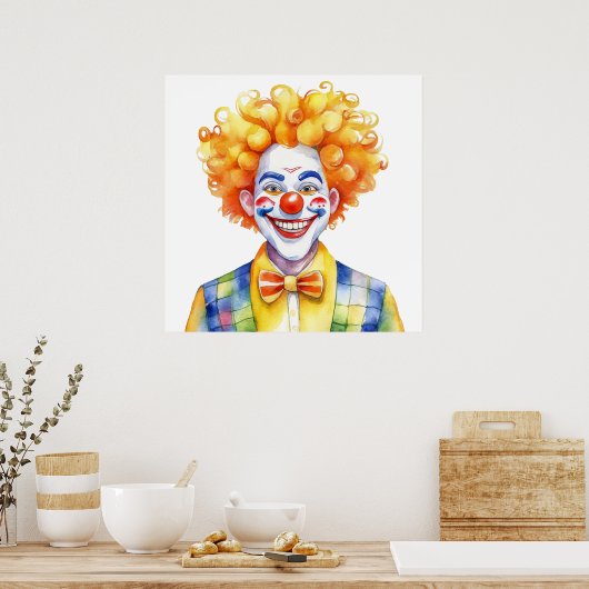 Poster Joyeux Clown (Cuisine)