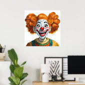 Poster Joyeux Clown (Bureau à domicile)