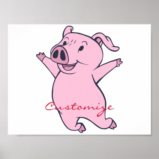 Poster Joyeux Cochon rose Sauter Thunder_Cove (Devant)
