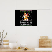 Poster Joyeux Corgmas Noel Corgi (Cuisine)