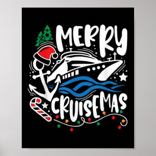 Poster Joyeux Croisièmas Famille Croisière Noël Famille C