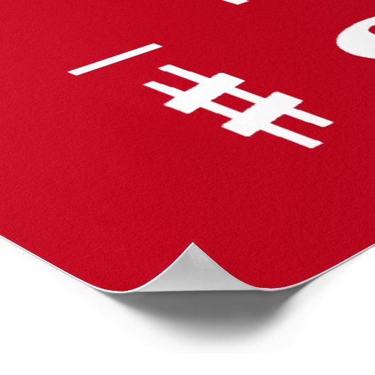 Poster Joyeux Cryptogramme de Noël (Coin)