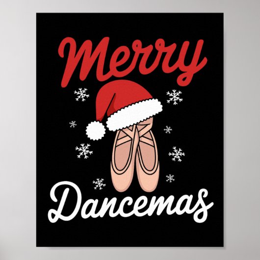 Poster Joyeux danseurs de ballet enseignant Noël Dan (Devant)