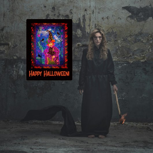 Poster Joyeux décor de fête d'Halloween Éffrayant