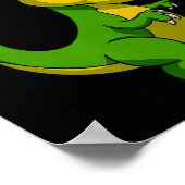 Poster Joyeux Dinosaure de Pâques Bunny Ears de Pâques Ga (Coin)