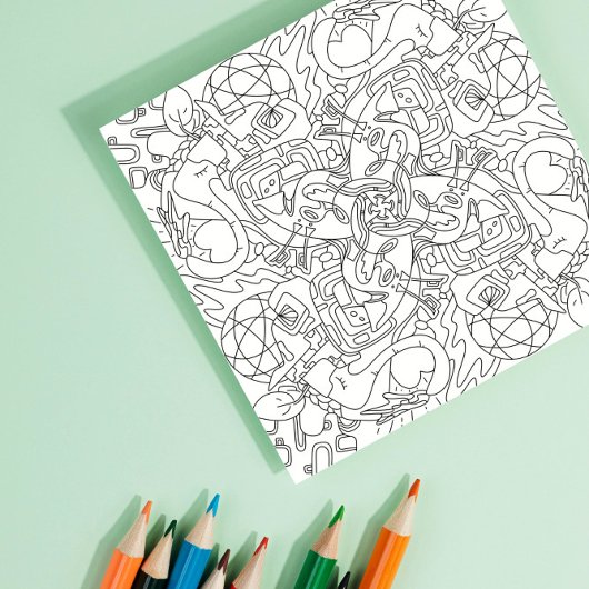 Poster Joyeux Doodles : autour du monde Coloring Page