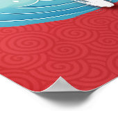 Poster Joyeux Dragon chinois Nouvel An (Coin)