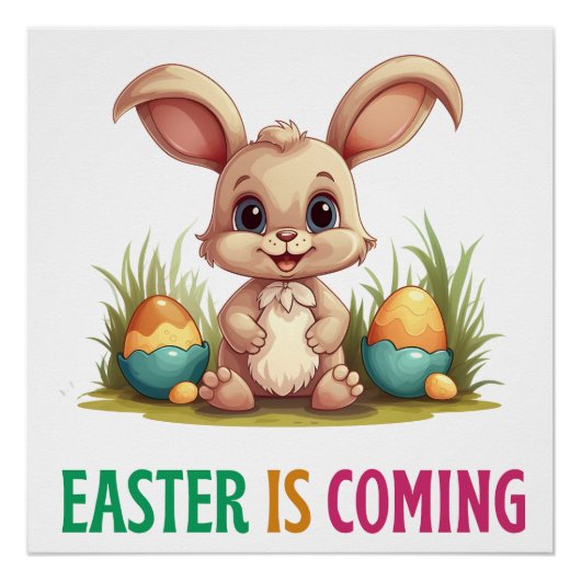 Poster Joyeux Eggster - Chasse aux Oeufs de Pâques (Devant)