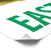 Poster Joyeux Eggster - Chasse aux Oeufs de Pâques (Coin)