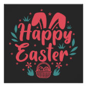 Poster Joyeux Eggster - Jour des Oeufs de Pâques (Devant)