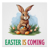 Poster Joyeux Eggster - Lapin de Pâques (Devant)
