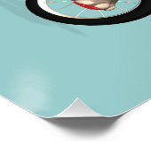 Poster Joyeux Éléphant Sur Tricycle (Coin)