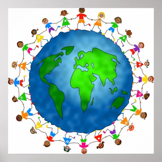 Poster Joyeux enfants du monde (Devant)