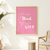 Poster Joyeux esprit Bonne vie mignonne