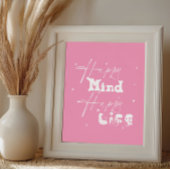 Poster Joyeux esprit, vie heureuse Mignon