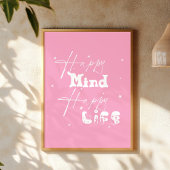 Poster Joyeux esprit, vie heureuse Mignon