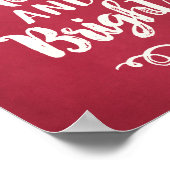 Poster Joyeux et brillant Mur de Fêtes Rouge Russe (Coin)