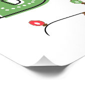 Poster Joyeux et brillant Noël Typographie du Festival (Coin)