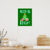Poster Joyeux et brillant sapin de Noël (Cuisine)