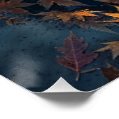 Poster Joyeux Feuilles de chasse à l'ours noir (Coin)