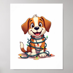 Poster Joyeux feux Beagles