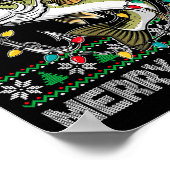 Poster Joyeux Fishmas Drôle B Pêche Noël Pour Femmes  (Coin)