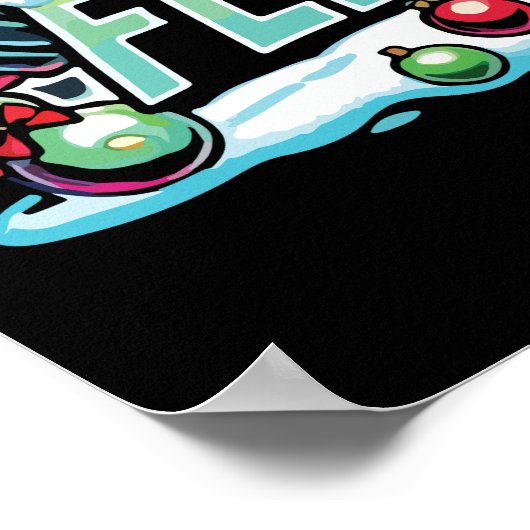 Poster Joyeux Flexmas - Père Noël Musicale Gymnase de Noë (Coin)