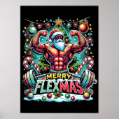 Poster Joyeux Flexmas - Père Noël Musicale Gymnase de Noë (Devant)