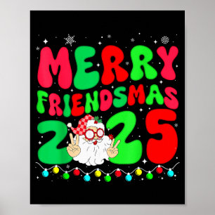 Poster Joyeux Friendsmas 2025 Noël Amis Correspondance P