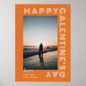 Poster Joyeux Galentine's Day Photo Collage Couple Folded (Devant)