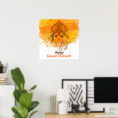 Poster Joyeux Ganesh Chaturthi (Bureau à domicile)