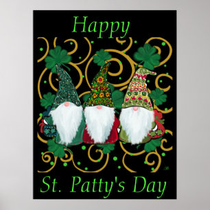 Poster Joyeux GNOMES du jour de St. Patty