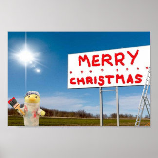 Poster joyeux Graffiti de Noël