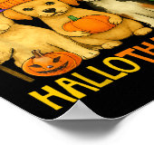 Poster Joyeux Hallothanksmas Amoureux de les chiens Funny (Coin)
