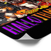 Poster Joyeux Hallothanksmas Chiens Halloween Thanksgivin (Coin)