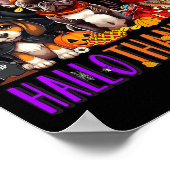 Poster Joyeux Hallothanksmas Chiens Halloween Thanksgivin (Coin)