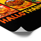 Poster Joyeux Hallothanksmas Drôle Halloween Thanksgiving (Coin)