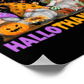 Poster Joyeux Hallothanksmas Gnome Halloween Thanksgiving (Coin)