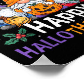 Poster Joyeux Hallothanksmas Gnomes Halloween Thanksgivin (Coin)