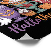 Poster Joyeux Hallothanksmas Halloween Lover café femmes (Coin)