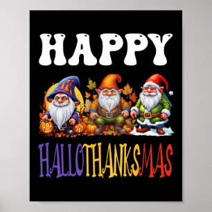 Poster Joyeux Hallothanksmas Halloween Thanksgiving Chris