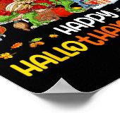 Poster Joyeux Hallothanksmas Thanksgiving Dinosaur T Rex  (Coin)