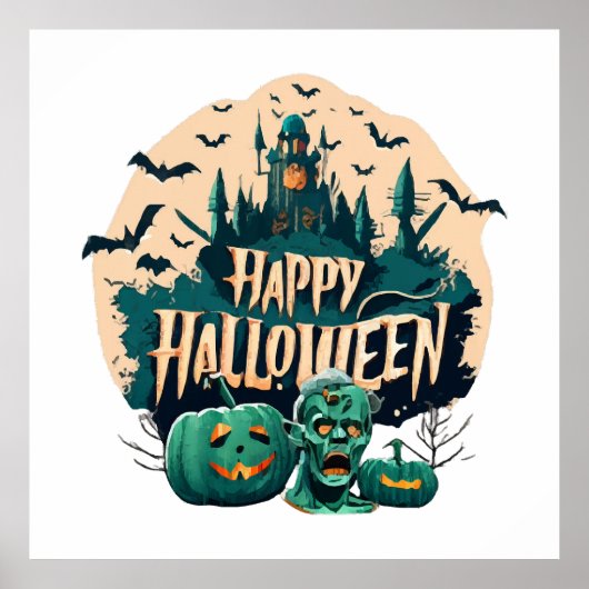 Poster Joyeux Halloween (Devant)